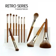 Retro series makeup brush set