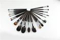 Luxury 20-Piece Blue Squirrel Hair & Ebony Wood Makeup Brush Set